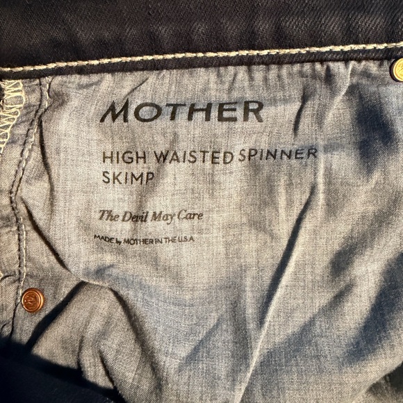 Mother Superior High Waisted Spinner Skimp Wide Leg Jeans in Size 31 Made in USA - Picture 6 of 7